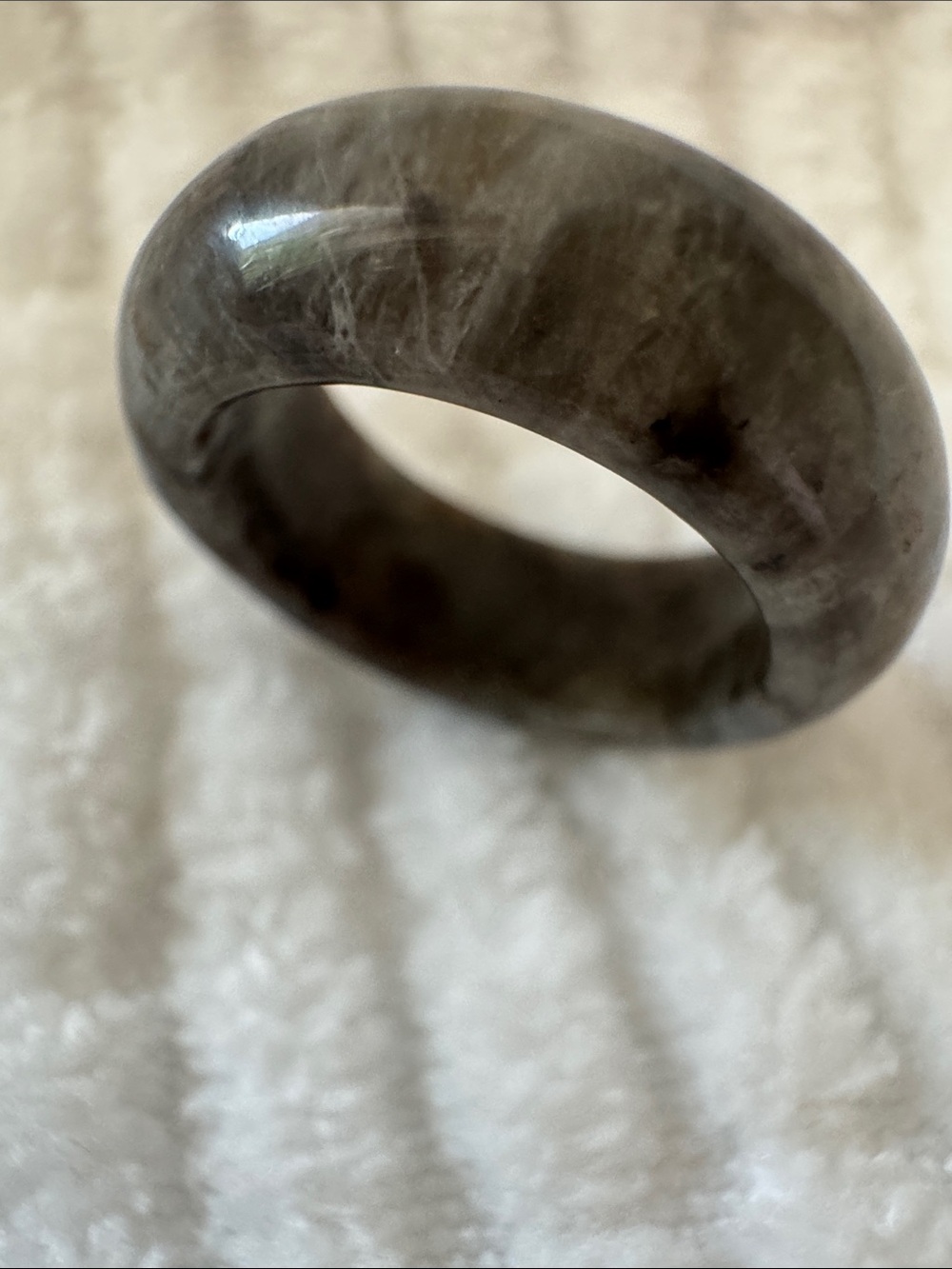Natural Yooperlite Band Ring 6.50  22.00 ctw